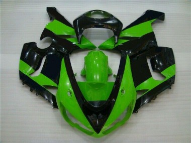 Carénage Moto ZX6R 05-06 - Vert Noir