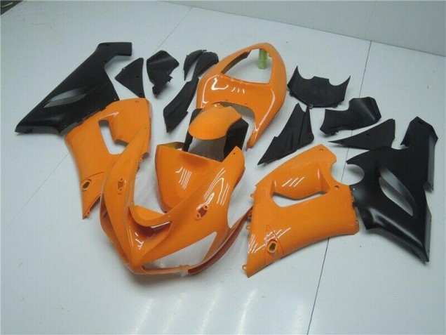 Carénage Moto ZX6R 05-06 - Orange Noir Carénage Moto ZX6R 05-06 - Orange Noir