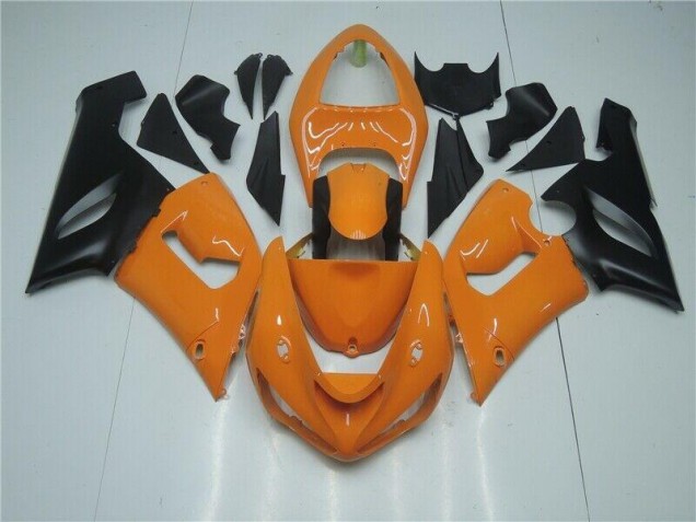 Carénage Moto ZX6R 05-06 - Orange Noir Carénage Moto ZX6R 05-06 - Orange Noir