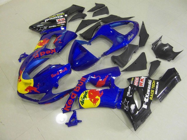 Carénage Moto ZX6R 05-06 - Bleu Red Bull Carénage Moto ZX6R 05-06 - Bleu Red Bull