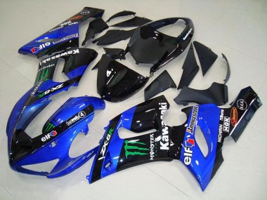 Carénage Moto ZX6R 05-06 - Candy Bleu Monster