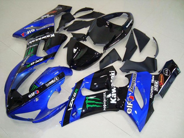 Carénage Moto ZX6R 05-06 - Candy Bleu Monster Carénage Moto ZX6R 05-06 - Candy Bleu Monster