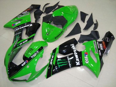 Carénage Moto ZX6R 05-06 - Vert Monster
