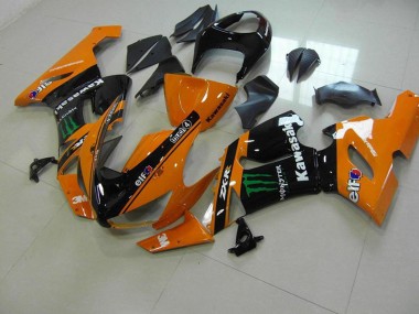 Carénage Moto ZX6R 05-06 - Orange Monster