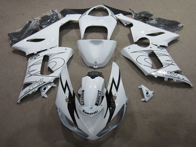 Carénage Moto ZX6R 05-06 - Blanc Ninja 636 Carénage Moto ZX6R 05-06 - Blanc Ninja 636