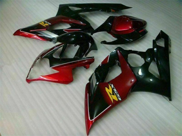 Carénages Moto GSXR 1000 K5 05-06 - Rouge Noir