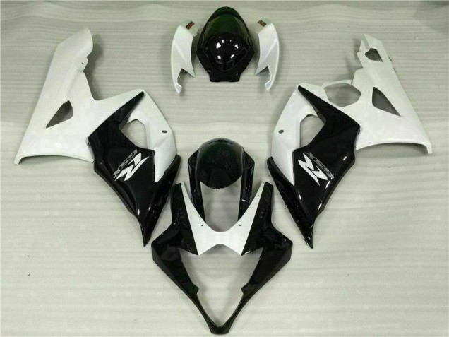 Carénages Moto GSXR 1000 K5 05-06 - Blanc Noir Carénages Moto GSXR 1000 K5 05-06 - Blanc Noir