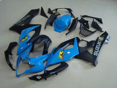 Carénage Moto GSXR 1000 K5 05-06 - Bleu et Noir Mat