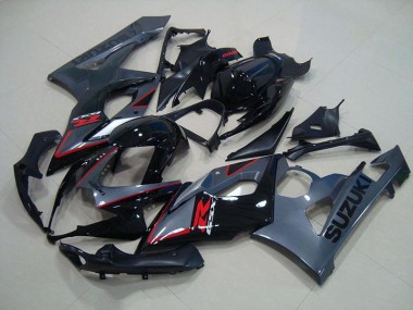 Carénage Moto GSXR 1000 K5 05-06 - Noir Rouge Décalque