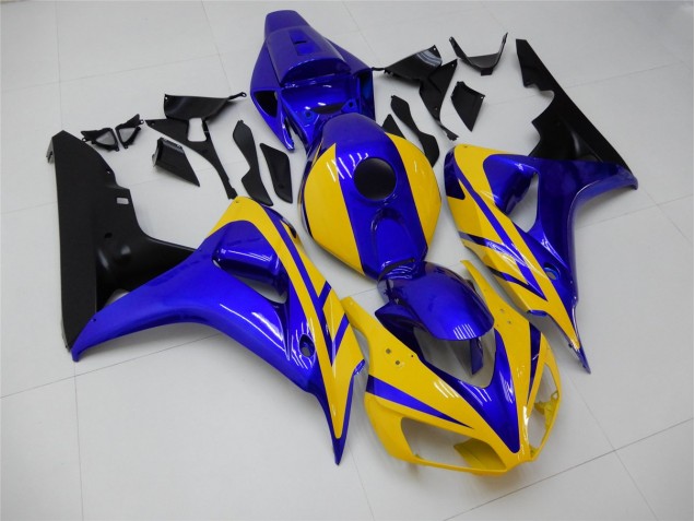 Carénage Moto CBR 1000 RR 06-07 - Jaune Bleu Carénage Moto CBR 1000 RR 06-07 - Jaune Bleu