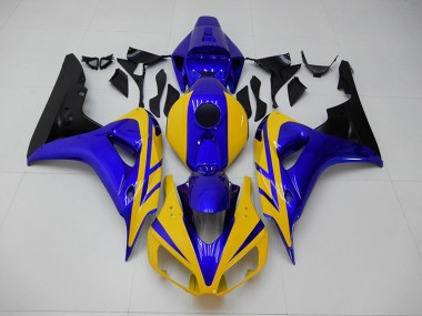 Carénage Moto CBR 1000 RR 06-07 - Jaune Bleu