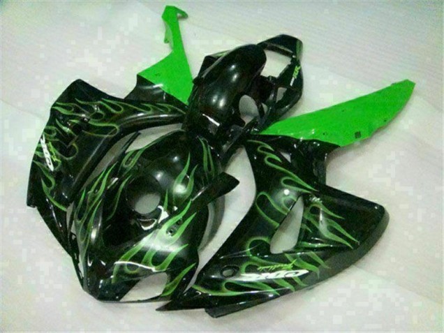 Carénage Moto CBR 1000 RR 06-07 - Vert Flamme Noir Carénage Moto CBR 1000 RR 06-07 - Vert Flamme Noir