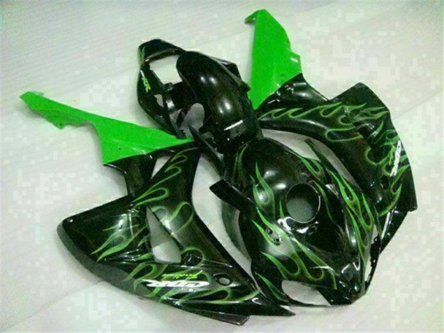 Carénage Moto CBR 1000 RR 06-07 - Vert Flamme Noir Carénage Moto CBR 1000 RR 06-07 - Vert Flamme Noir