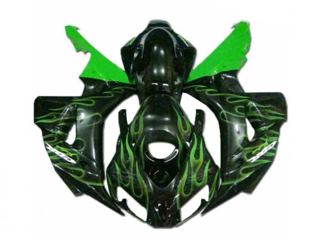 Carénage Moto CBR 1000 RR 06-07 - Vert Flamme Noir Carénage Moto CBR 1000 RR 06-07 - Vert Flamme Noir
