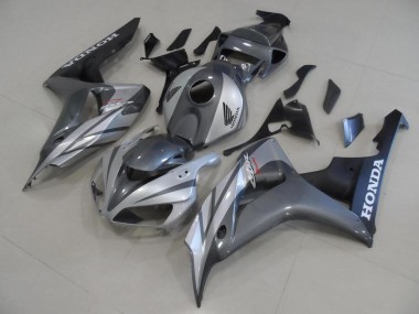 Carénage Moto CBR 1000 RR 06-07 - Gris Argent et Noir Mat