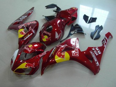 Carénage Moto CBR 1000 RR 06-07 - Rouge Bonbon Red Bull