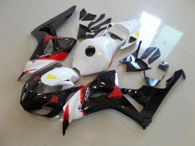 Carénage Moto CBR 1000 RR 06-07 - Blanc Noir avec No Décalque