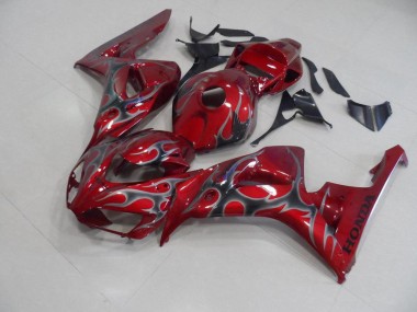 Carénage Moto CBR 1000 RR 06-07 - Rouge Argent Flamme