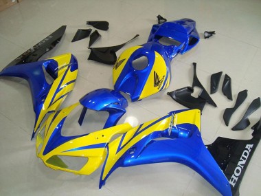 Carénage Moto CBR 1000 RR 06-07 - Jaune Bleu Noir