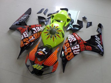 Carénage Moto CBR 1000 RR 06-07 - Rossi Fluro Vert
