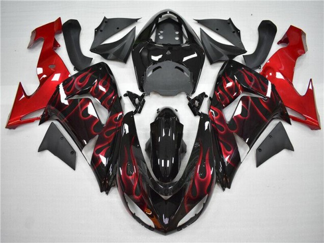 Carénage Moto ZX10R 06-07 - Rouge Flamme Carénage Moto ZX10R 06-07 - Rouge Flamme