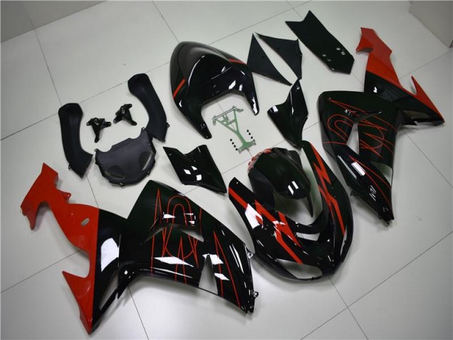 Carénage Moto ZX10R 06-07 - Noir Rouge Carénage Moto ZX10R 06-07 - Noir Rouge