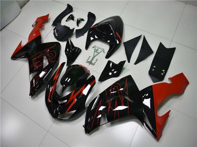Carénage Moto ZX10R 06-07 - Noir Rouge Carénage Moto ZX10R 06-07 - Noir Rouge