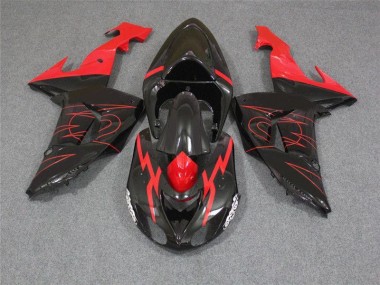 Carénage Moto ZX10R 06-07 - Noir Rouge
