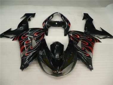 Carénage Moto ZX10R 06-07 - Noir Gris Rouge