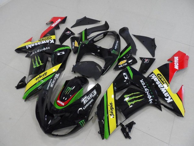 Carénage Moto ZX10R 06-07 - Noir Jaune Monster