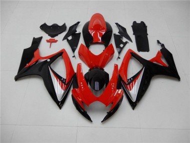 Kit Carénages Motos GSXR 600 / 750 K6 06-07 - Rouge Noir