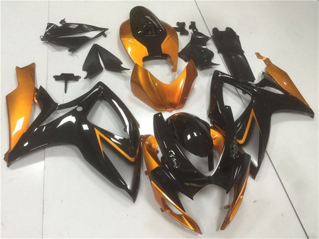 Carénages Moto GSXR 600 / 750 K6 06-07 - Noir Orange Carénages Moto GSXR 600 / 750 K6 06-07 - Noir Orange