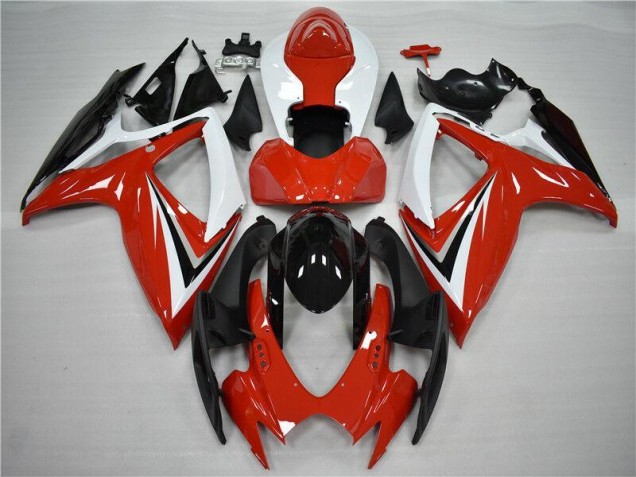 Carrosserie Moto GSXR 600 / 750 K6 06-07 - Rouge Noir Carrosserie Moto GSXR 600 / 750 K6 06-07 - Rouge Noir