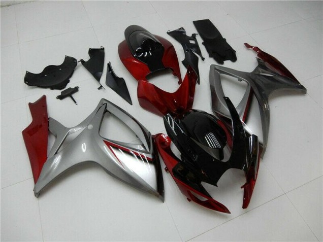 Carénage Moto GSXR 600 / 750 K6 06-07 - Rouge Argent Carénage Moto GSXR 600 / 750 K6 06-07 - Rouge Argent