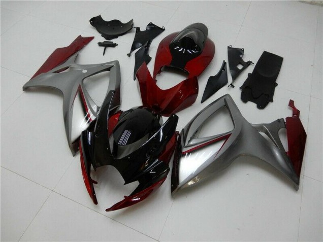 Carénage Moto GSXR 600 / 750 K6 06-07 - Rouge Argent Carénage Moto GSXR 600 / 750 K6 06-07 - Rouge Argent