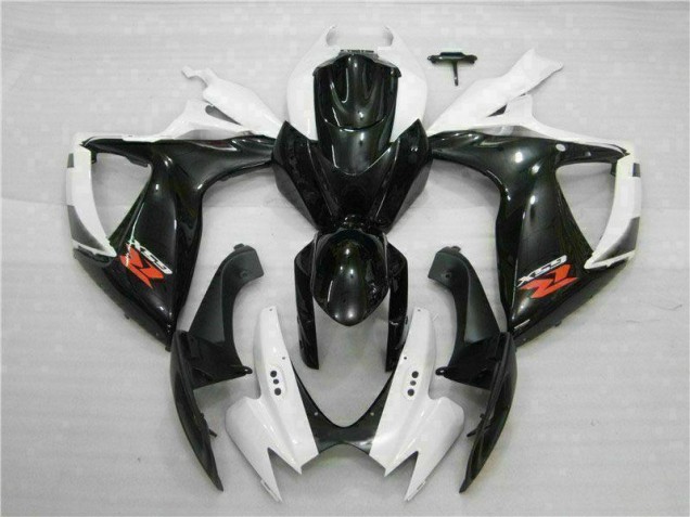 Carénage Moto GSXR 600 / 750 K6 06-07 - Blanc Noir Carénage Moto GSXR 600 / 750 K6 06-07 - Blanc Noir