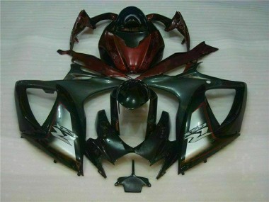 Carénage Moto GSXR 600 / 750 K6 06-07 - Noir Rouge