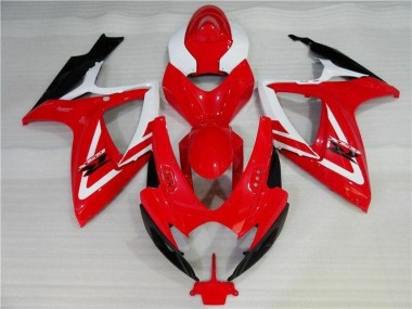 Carénage Moto GSXR 600 / 750 K6 06-07 - Rouge Blanc