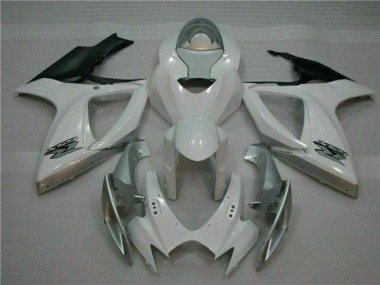 Carénage Moto GSXR 600 / 750 K6 06-07 - Blanc Argent