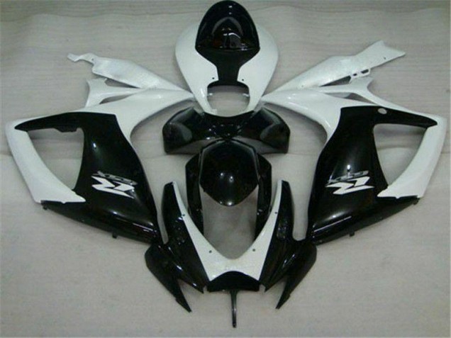 Carénage Moto GSXR 600 / 750 K6 06-07 - Noir Blanc Carénage Moto GSXR 600 / 750 K6 06-07 - Noir Blanc