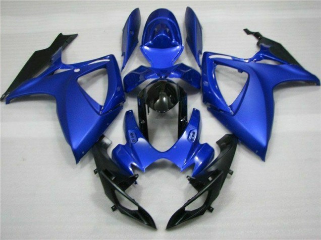 Kit Carénages Motos Complet GSXR 600 / 750 K6 06-07 - Bleu Noir Kit Carénages Motos Complet GSXR 600 / 750 K6 06-07 - Bleu Noir