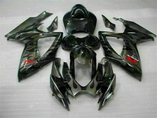 Kit Carénages Motos & Plastique GSXR 600 / 750 K6 06-07 - Noir Kit Carénages Motos & Plastique GSXR 600 / 750 K6 06-07 - Noir