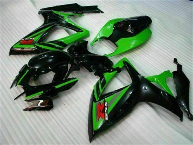 Carénage Moto GSXR 600 / 750 K6 06-07 - Noir Vert