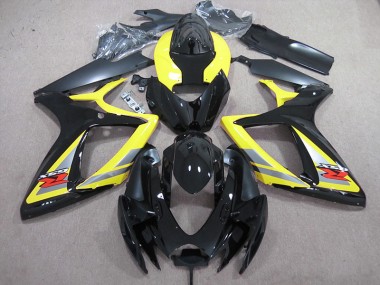 Carénage Moto GSXR 600 K6 06-07 - Noir Jaune