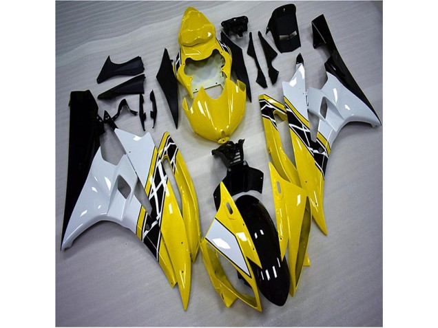 Carénage Moto R6 06-07 - Jaune Blanc Noir Carénage Moto R6 06-07 - Jaune Blanc Noir