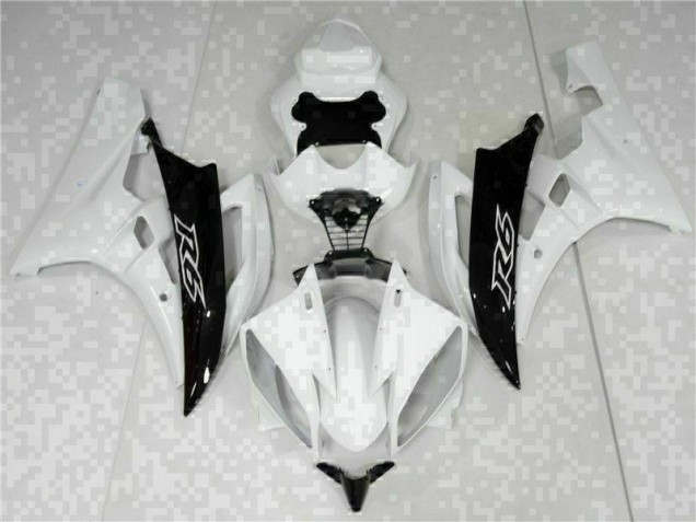 Carénage Moto R6 06-07 - Blanc Noir Carénage Moto R6 06-07 - Blanc Noir