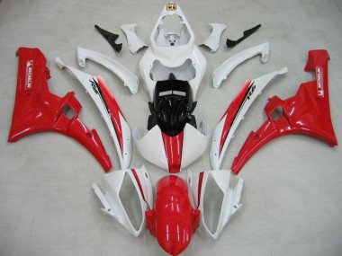Carénage Moto R6 06-07 - Blanc Rouge Michelin
