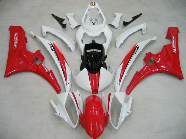 Carénage Moto R6 06-07 - Blanc Rouge Michelin Carénage Moto R6 06-07 - Blanc Rouge Michelin