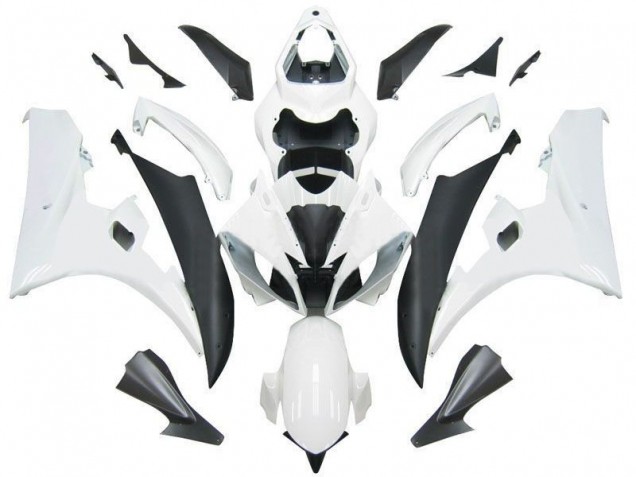 Kit Carénages Motos Complet R6 06-07 - Blanc Noir Kit Carénages Motos Complet R6 06-07 - Blanc Noir
