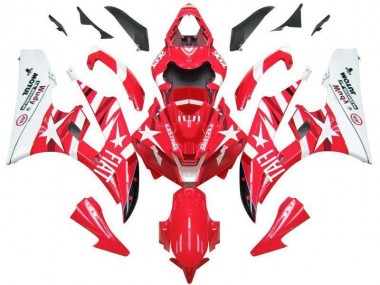Carénage Moto R6 06-07 - Rouge Blanc Star Fiat